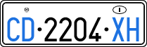 License plate of Italy, Diplomatic