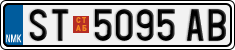 License plate of North Macedonia, Regular plates (2012)