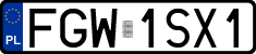 License plates of Poland, Regular car plates