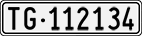 License plate of Switzerland, Cars