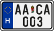 license plates of Hungary, Regular plates (2022)