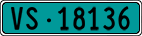 License plate of Switzerland, Agricultural vehicles (green)