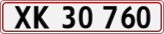 License plate of Denmark, Regular plates
