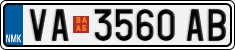 License plate of North Macedonia, Regular plates (2012)