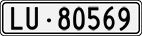 License plate of Switzerland, Cars