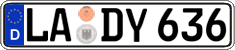 German license plate, Regular plates