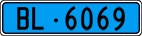 License plate of Switzerland, Work and fire vehicles (blue)