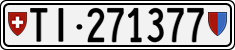 License plate of Switzerland, Cars