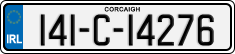 License plate of Ireland, Regular plates