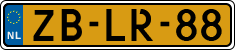 License plate of the Netherlands, Cars