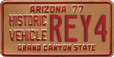Arizona, Historic vehicle (XXXX)