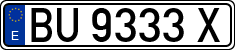 License plates of Spain, 1971 year series