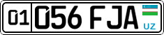 License plate of Uzbekistan, Organizations