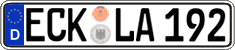 German license plate, Regular plates