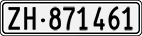 License plate of Switzerland, Cars