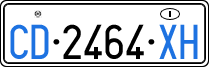 License plate of Italy, Diplomatic