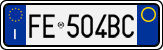 License plate of Italy, Cars (1994 year series)