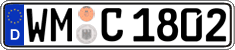 German license plate, Regular plates