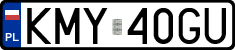 License plates of Poland, Regular car plates