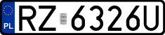 License plates of Poland, Regular car plates