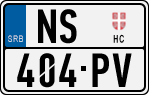 License plate of Serbia, Cars