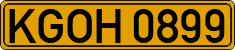 License plate of Kyrgyzstan, Foreign citizens and enterprises (1994)