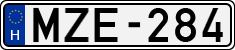license plates of Hungary, Cars (1990)