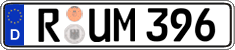 German license plate, Regular plates