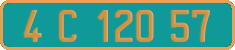 French license plate, Diplomatic