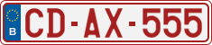 License plate of Belgium, Diplomatic