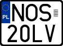 License plates of Poland, Regular car plates
