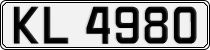 License plate of Norway, Trailers, motorcycles, special vehicles