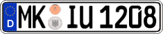 German license plate, Regular plates