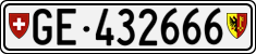 License plate of Switzerland, Cars