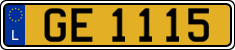 License plate of Luxembourg, 2003 year system