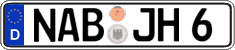 German license plate, Regular plates