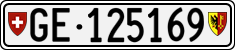 License plate of Switzerland, Cars