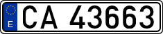 License plates of Spain, 1900 year series