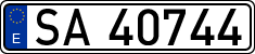 License plates of Spain, 1900 year series