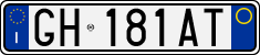 License plate of Italy, Cars (1994 year series)