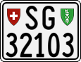 License plate of Switzerland, Motorcycles