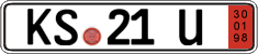 German license plate, Export transit plates
