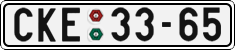 License plate of the Czech Republic, Cars (1960)