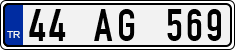 License plate of Turkey, Regular plates