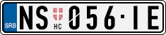 License plate of Serbia, Cars
