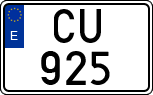 License plates of Spain, 1900 year series
