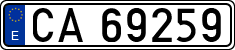 License plates of Spain, 1900 year series