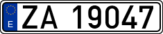 License plates of Spain, 1900 year series