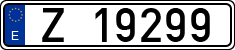 License plates of Spain, 1900 year series