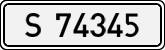 License plates of Spain, 1900 year series